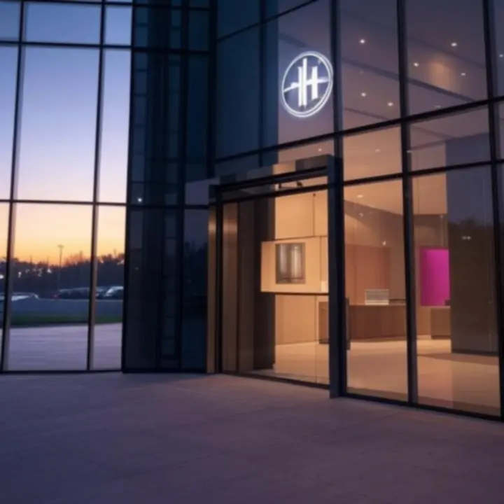 Modern ügynökség bejárata